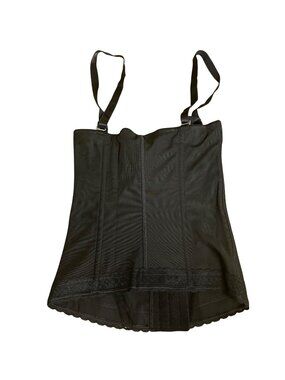 Curveez Magic Waist Trimmer Waist Trainer Shapewear Black Sz MED  CUR2213